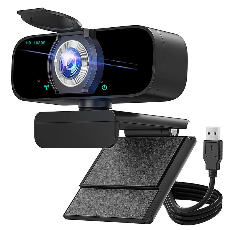 2K Qualify HD Webcam for PC Webcast, USB Computer Webcam for Office /Home Use, Streaming, Video Calling, Online Meeting with Tripod