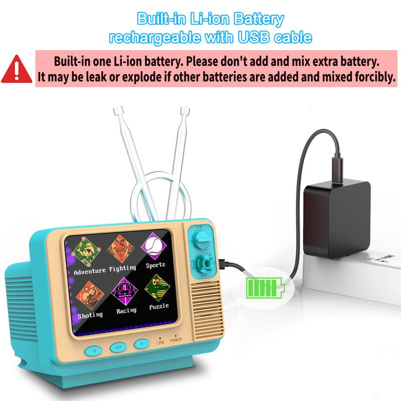 Retro Video Games Console GV300S Mini TV Style 308 Video Games Player with Handheld Gamepad