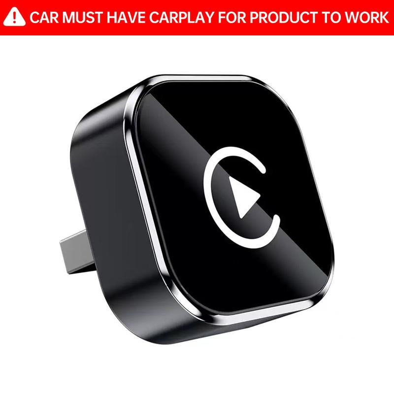 2025 Wireless Carplay Adapter for Iphone/Android - Fast Connection,No Latency,Hands-Free Call Wireless Adapter Electronic Charger Carplay Dongle