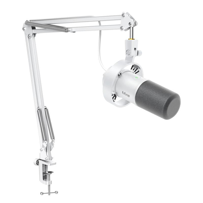 FIFINE K688 XLR/USB Dynamic Microphone, Studio XLR Vocal Podcast Microphone for Recording, USB Streaming Mic with Mute Button, Gain Knob, Headphones Jack for Voice-Over, Video,Gaming