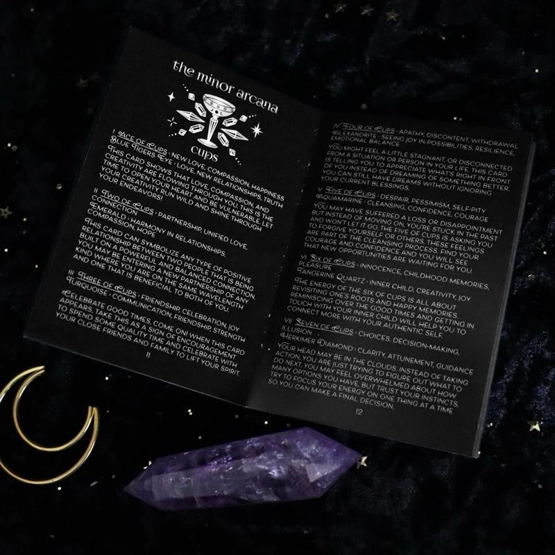 MINI GOLD Crystalstruck Tarot Card Deck (Limited Edition) Crystal Tarot Card Game Unique