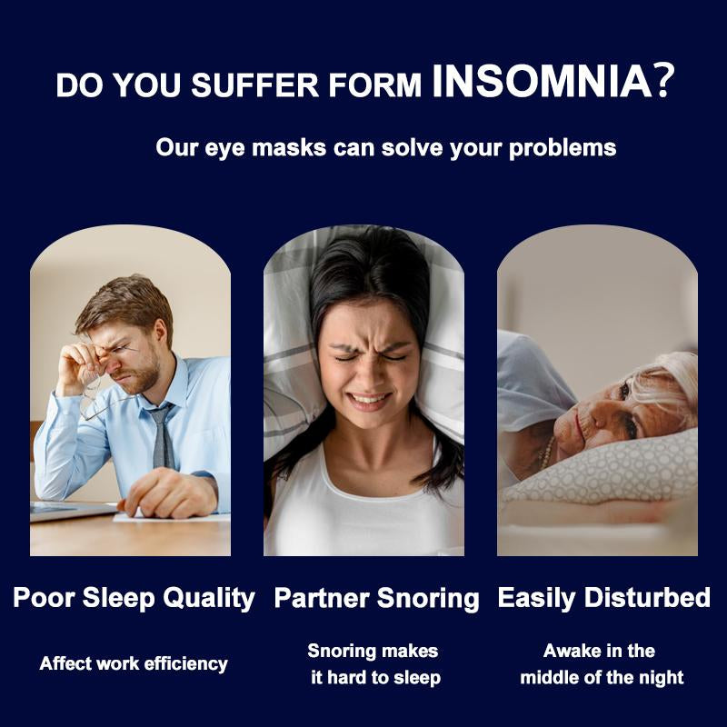 Lc-Dolida 3D Bluetooth Sleep Mask with Headphones, Wireless Music Sleep Headband Eye Mask for Side Sleepers,Sleeping Comfortable Black-3D Relaxation Light Blockin Travel