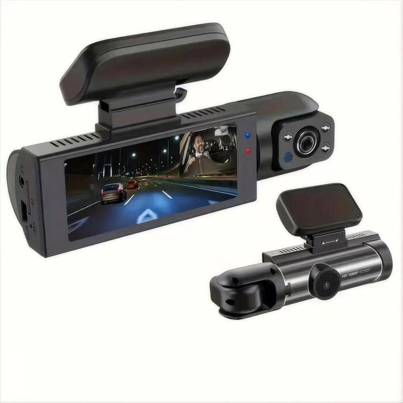 BCUOZ Front & Rear Dashcam, 1 Count Dash Camera for Car, Wide Angle Car Driving Recorder with IR Night-Vision G Sensor, 3.16 Inch IPS Screen 1080P HD Camera with Dual Lens, Fall Gift, Birthday Gifts