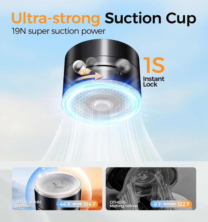 MAGIC JOHN Foldable 360° Magnetic Phone Stand Ultra-Stable, Anti-Slip, Perfect for Hands-Free