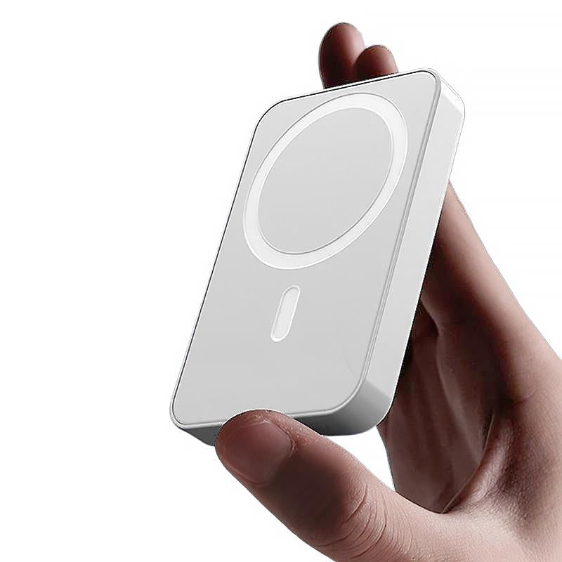 Magnetic Power Bank,5000Mah Portable Charger,Fast Charging for Iphone 16/15/14/13/12 Pro/Pro Max/Plus,White Magsafe Wireless Battery