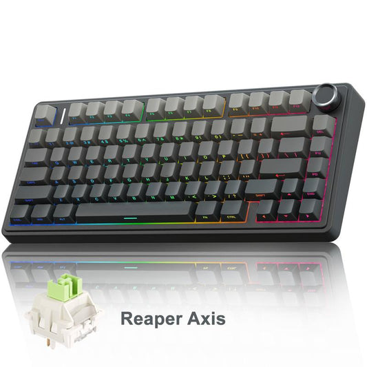AULA F75 Pro Wireless Mechanical Gaming Keyboard RGB Rainbow Backlit Tri-Mode 2.4G USB-C Bluetooth Hot Swappable Gaming Keyboard for Gamers Gaming PC Accessories Gasket Custom Creamy Keyboard
