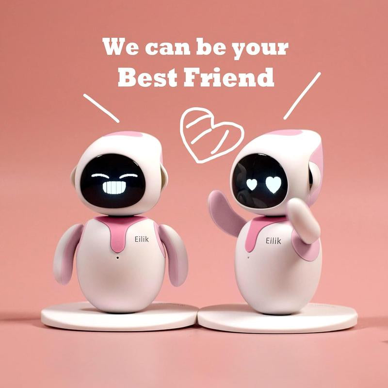 Energize Lab, Cute Robot Eilik Pets Toys with Abundant Emotions, Animations & Mini-Games, Your Perfect Desk Touch Interactive Companion, Holidays & Birthdays Gifts for Girls & Boys