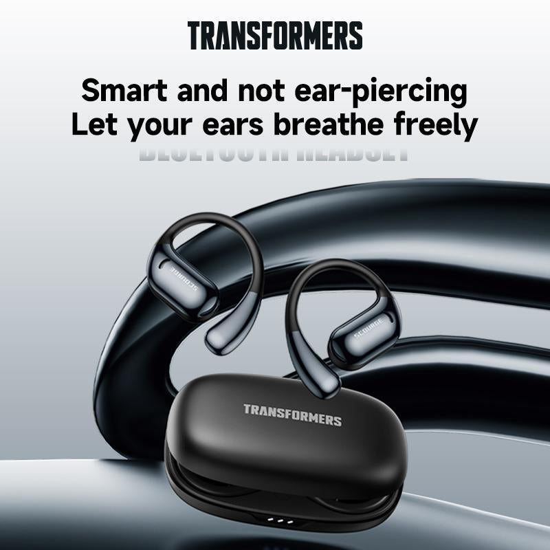 Transformers T68 OWS Smart Voice Assistant Headset, Dynamic Stereo Sound Earbuds with ENC Call Noise Canceling Mic with Touch Control