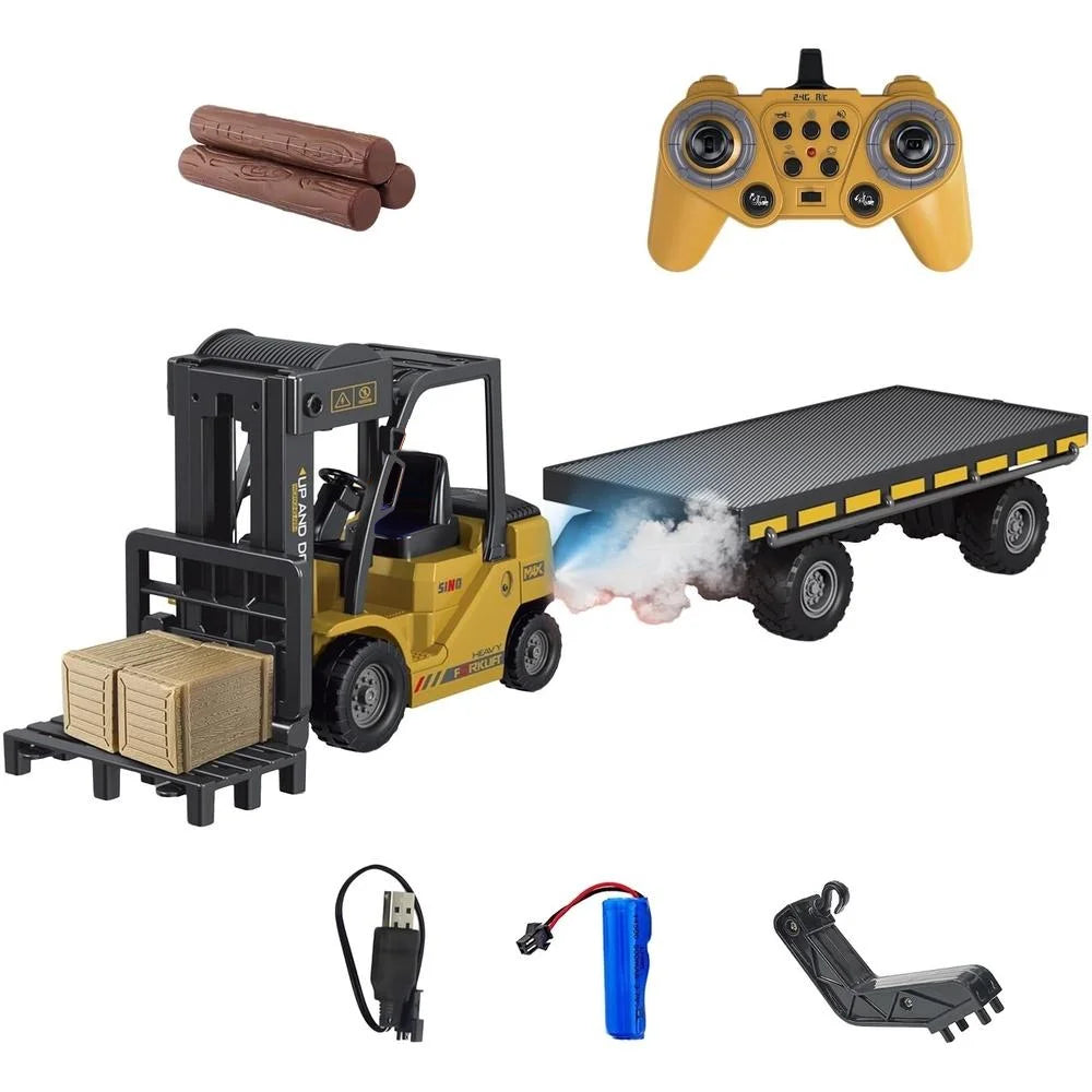 Remote Control Forklift Truck RC Car 2.4G Electric Crane Engineering Vehicles Kids Toys for Boys Child Birthday Christmas Gifts