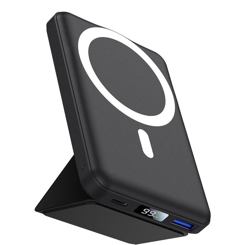 10000Mah Magnetic Wireless Power Bank with Phone Holder, 22.5W PD Fast Charging Portable Charger, Power Bank for for Iphone 15/14/13/Pro/Mini/Pro Max Power Magnetic Power