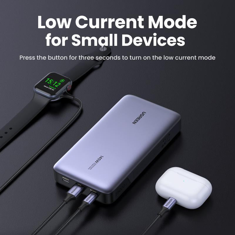 UGREEN 25000Mah PD145W Powerbank 20000Mah PD100W Powerbank Fast Charging with Type C Cable for Iphone 16 Pro Max Chargeable Accessories Springtok