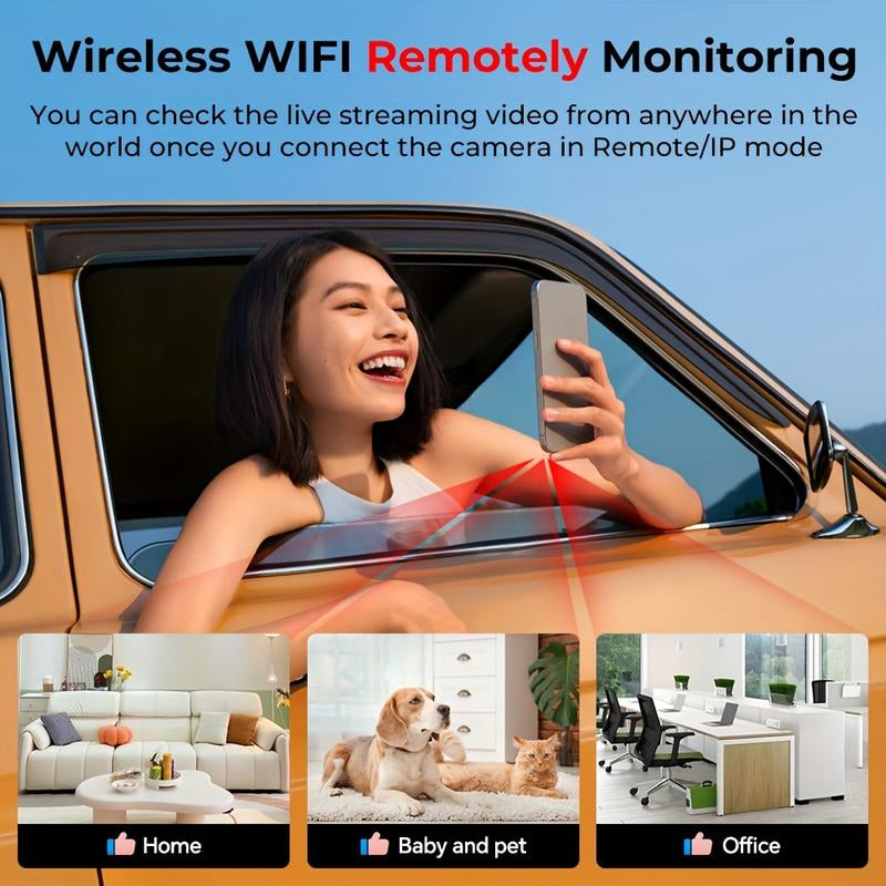 1Pc X5 Wireless Security Camera, 720P Indoor Home Surveillance, USB Powered, Wi-Fi Enabled, App Control, Motion Detection, Night Vision, Live Streaming, Loop Recording, Portable Baby/Pet/Babysitter Monitor