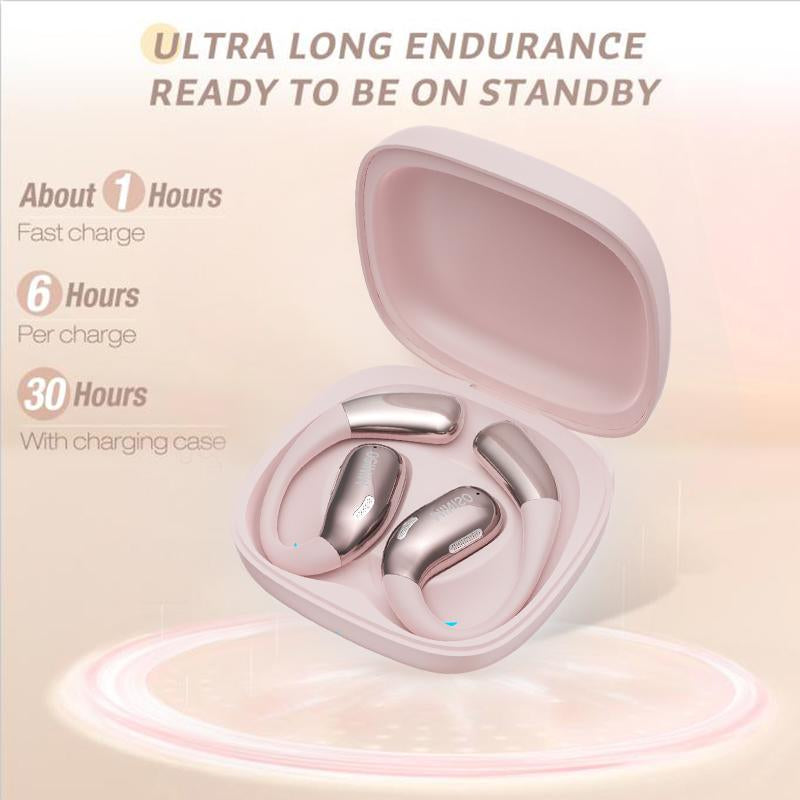 MINISO X28 OWS Translation Open Ear Wireless Bluetooth Earbuds Support 135 Languages Real Time Bluetooth Translation HIFI Sound Quality Sports Headphones IPX5 Waterproof with Microphone