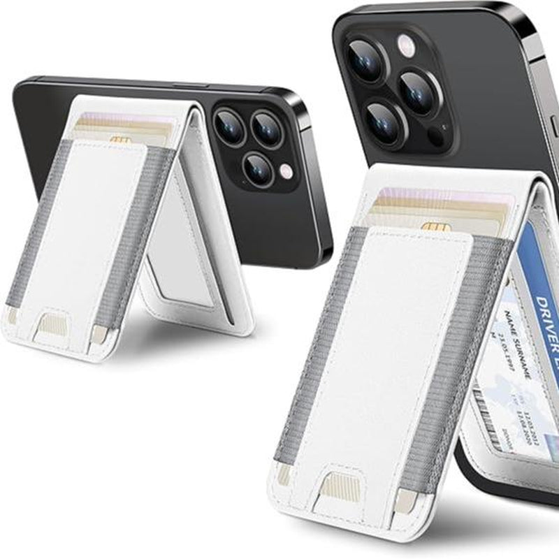 Magsafe Wallet, for Iphone 16/15/14 Pro Max/14 Pro/14/14 Plus/13/12 Promax Series, 9 Cards Holder, Vegan Leather, Electronics Accessories Cellphone Smartphone Black Metallic