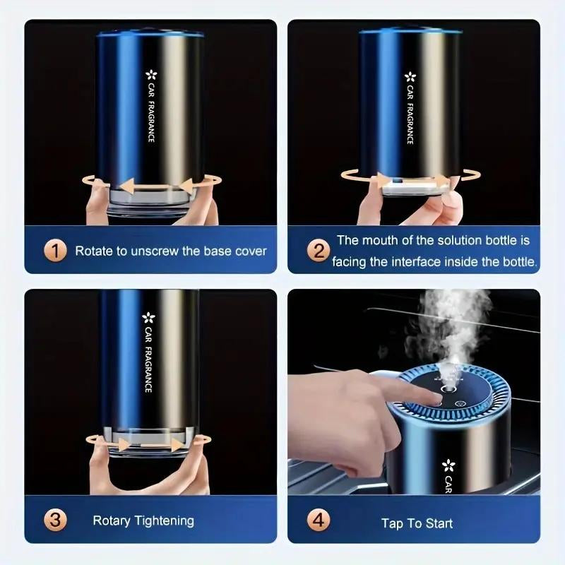 Car Interior Aromatherapy Machine - Home Aromatherapy Oil Diffuser-Fragrance Aroma Diffuser - Air Freshening and Purification - Breathing Atmosphere Light Effect - Starry Sky Light Effect - with Multiple Modes to Switch Adjustable Car Appliances