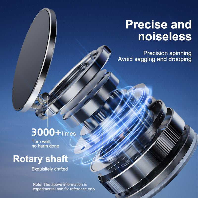 JOYYE 360° Adjustable Vacuum Magnetic Phone Holder, Portable Foldable Phone Holder for Car, Mirror, Smooth Surface Multi-Scene Use