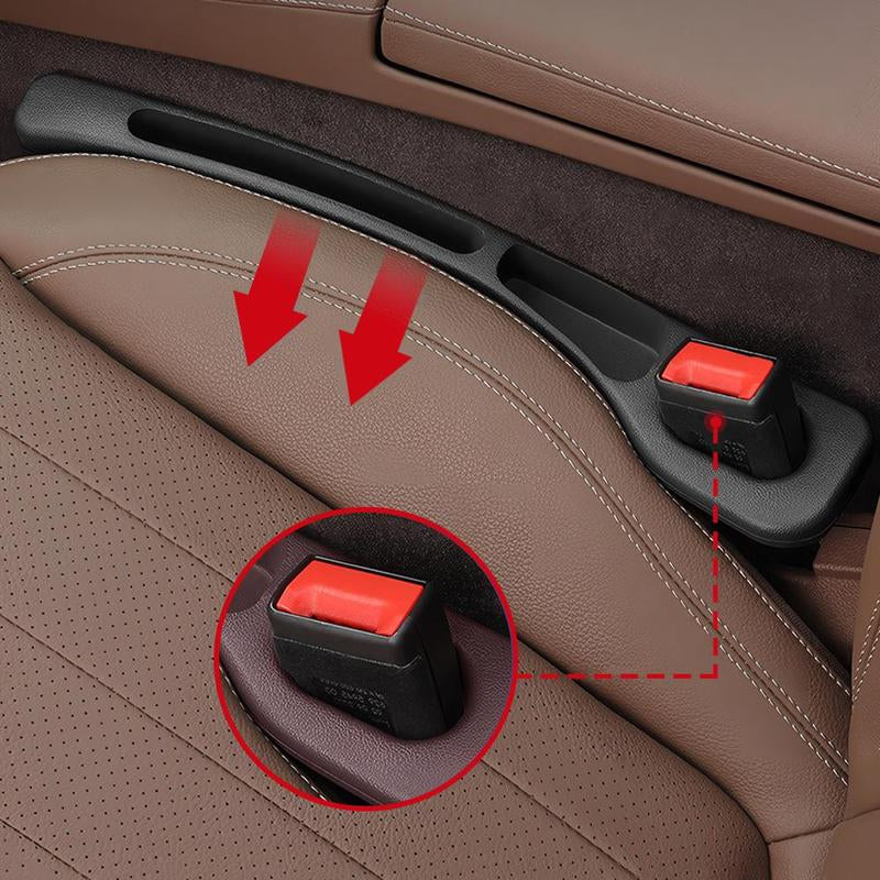 Car Seat-Gap Filler Organizer, Waterproof Automotive Seat-Gap Plug Strip, Pink Grooves Seat-Gap Storage Holder, Auto Interior Accessories