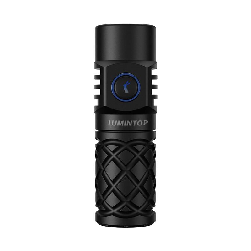 LUMINTOP Thor Mini LEP Flashlight 700 Meter Ultra-Long Range Mini Spotlight Flashlight 18350 Rechargeable Battery Ultra-Compact and Lightweight Night Light Ring IPX8 Waterproof LEP Flashlight.