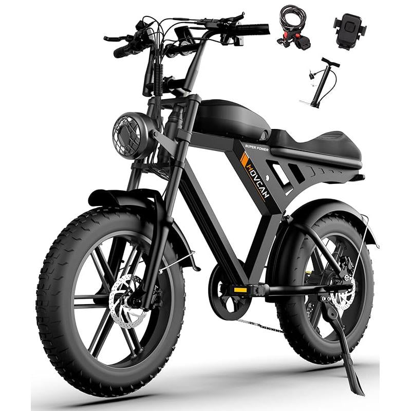 V30MAX/V30 Electric Bike for Adults 1500W/1000W Motor 20" Fat Tire Ebike, 32MPH/28MPH 120/70 Miles,48V 31.2/15.6 AH Dual Battery Hydraulic Disc Brake Electric Motorcycle Bike Full Suspension