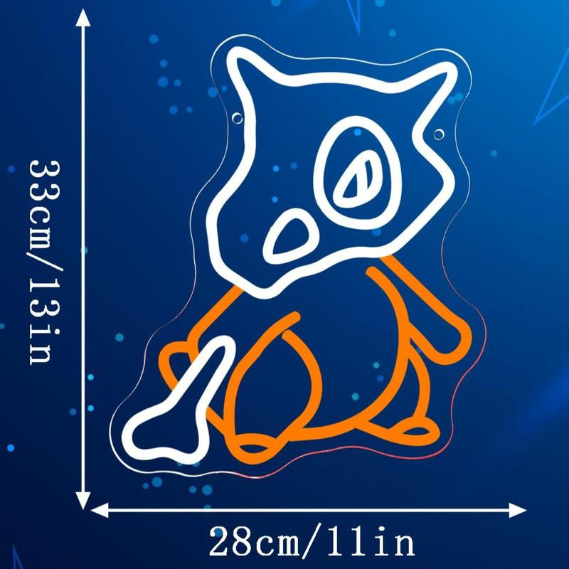 Bulbasaur Neon Signs for Wall Decor, USB Powered for Bedroom Bar Store Birthday Party Man Cave Christmas Supply Gifts