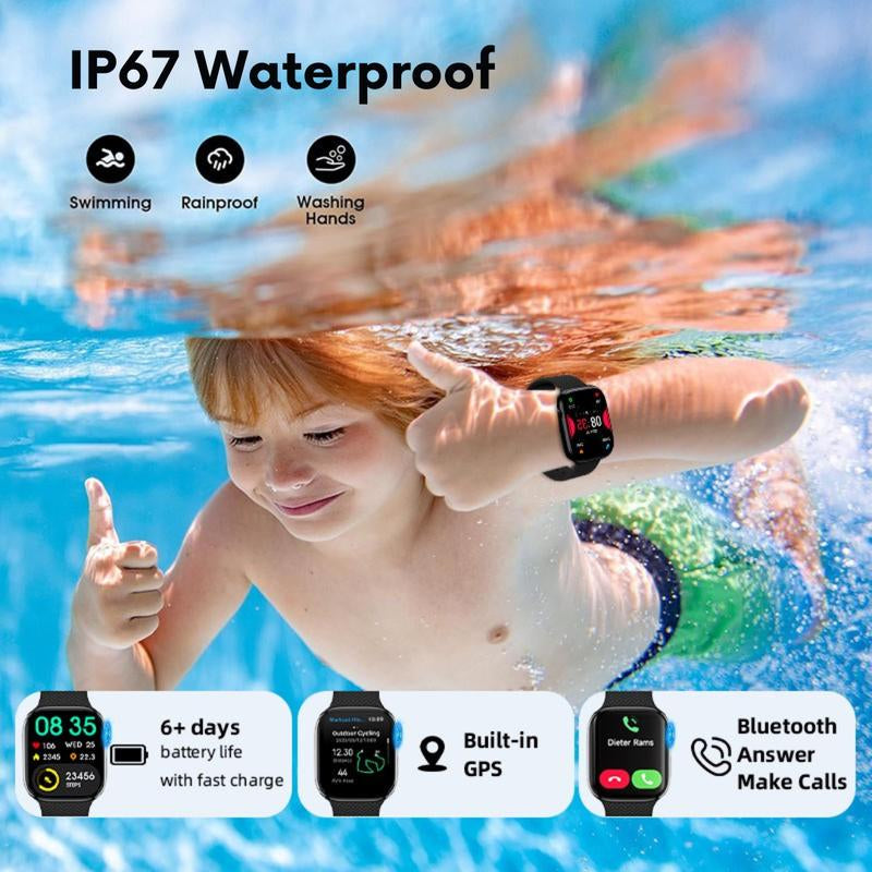 Ultimate Sport Smart Watch with Jet Black Aluminium Case - 2.02" Ultra-Clear Display, S/M. Fitness Tracker, Heart Rate, Water Resistant, All-Day Wear Comfort