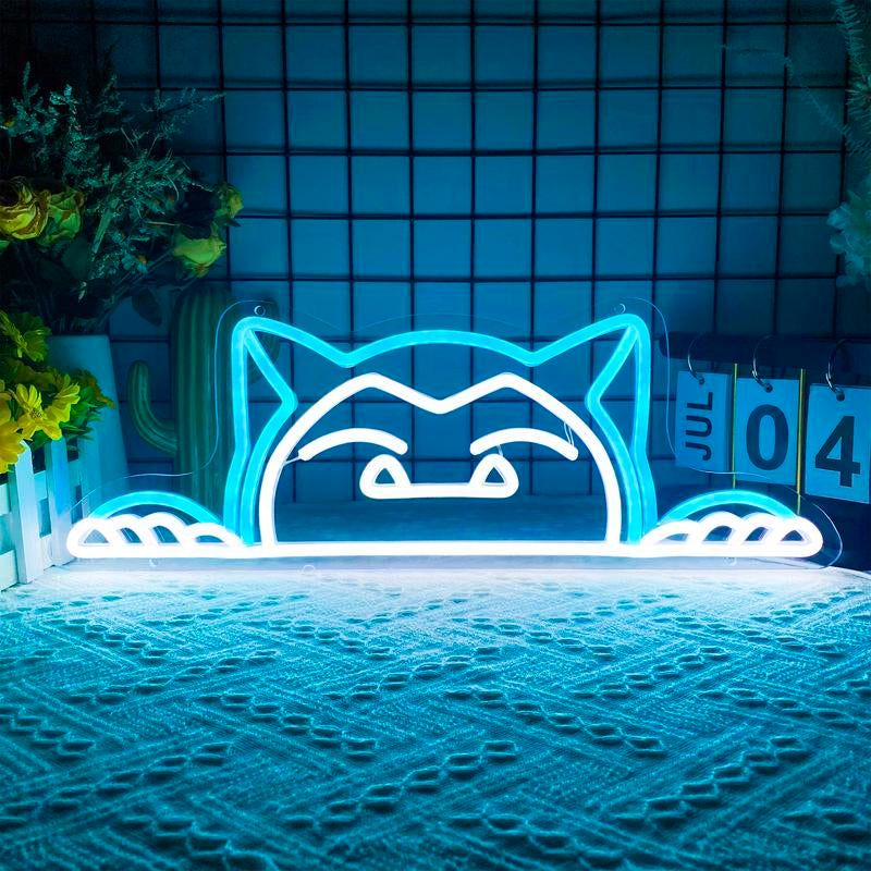 Bulbasaur Neon Signs for Wall Decor, USB Powered for Bedroom Bar Store Birthday Party Man Cave Christmas Supply Gifts