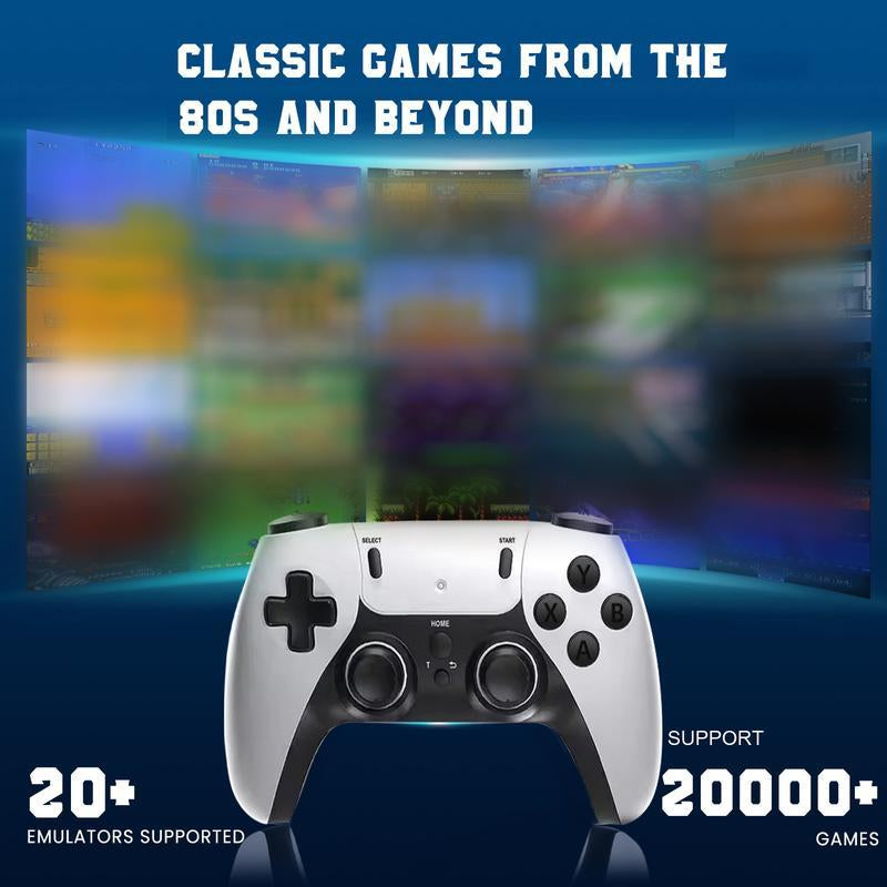 【Plug and Play】Cooinut 20,000+ Retro Gamestick,Plug and Play Videogameconsoles with 2.4G Wireless Controllers,4K Hdml Output.Usb Gaming. Premium Competitive Dual Controllers.Gifts for Friend,Family