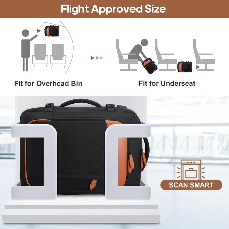 Miusse 40L 42L Travel Backpack, 17-Inch Carry-On Approved Bag, Waterproof Luggage with Packing Cubes, Shoe Pocket #Outdoorfun