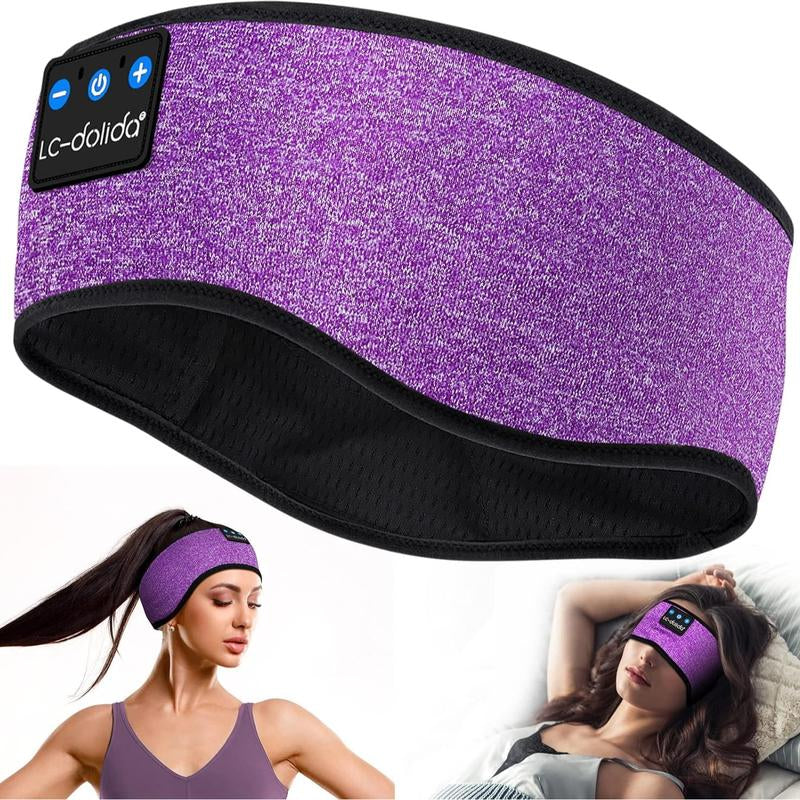 Lc-Dolida 3D Bluetooth Sleep Mask with Headphones, Wireless Music Sleep Headband Eye Mask for Side Sleepers,Sleeping Comfortable Black-3D Relaxation Light Blockin Travel