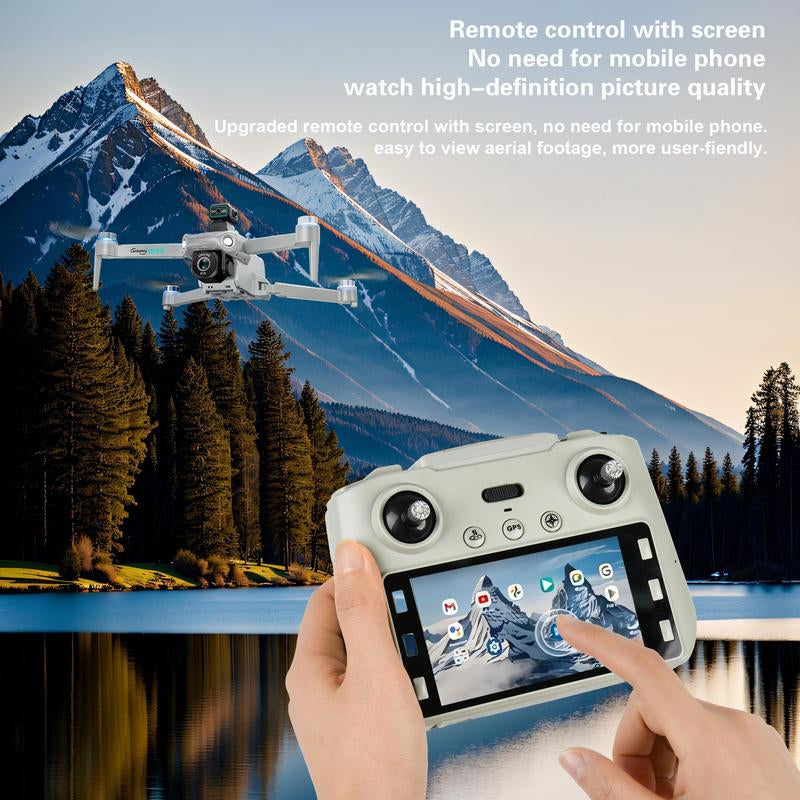 2025 NEW GPS Drone with 4K UHD EIS Camera, 5G Wifi FPV RC Quadcopter with Brushless Motors, Optical Flow Positioning, Obstacle Avoidance, Auto Return