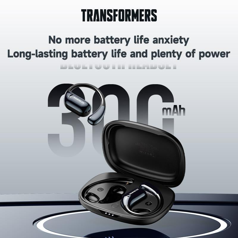 Transformers T68 OWS Smart Voice Assistant Headset, Dynamic Stereo Sound Earbuds with ENC Call Noise Canceling Mic with Touch Control
