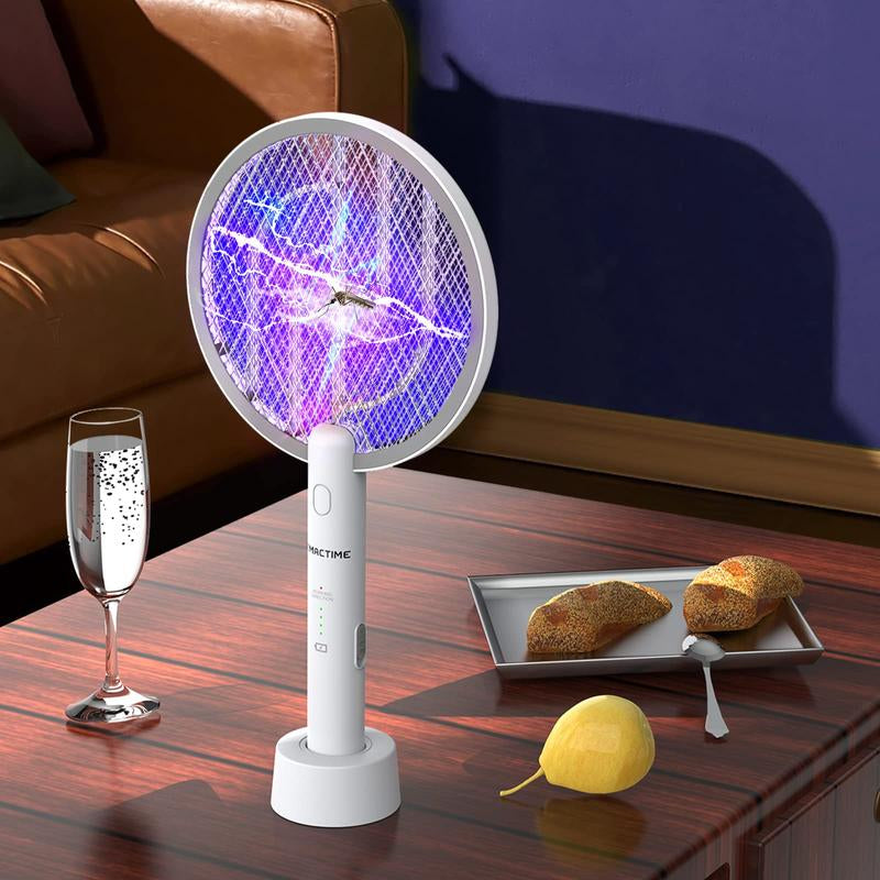 Powerful Indoor and Outdoor Mosquito Killer, Two-In-One Fly Swatter, Rechargeable Mosquito Killer, Safe Household Fly Swatter