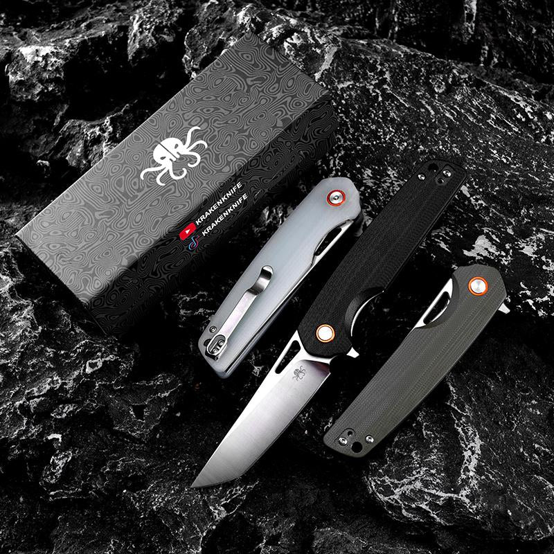 Kraken Knife J145-DRIFT, D2 Blade with G10 Handle