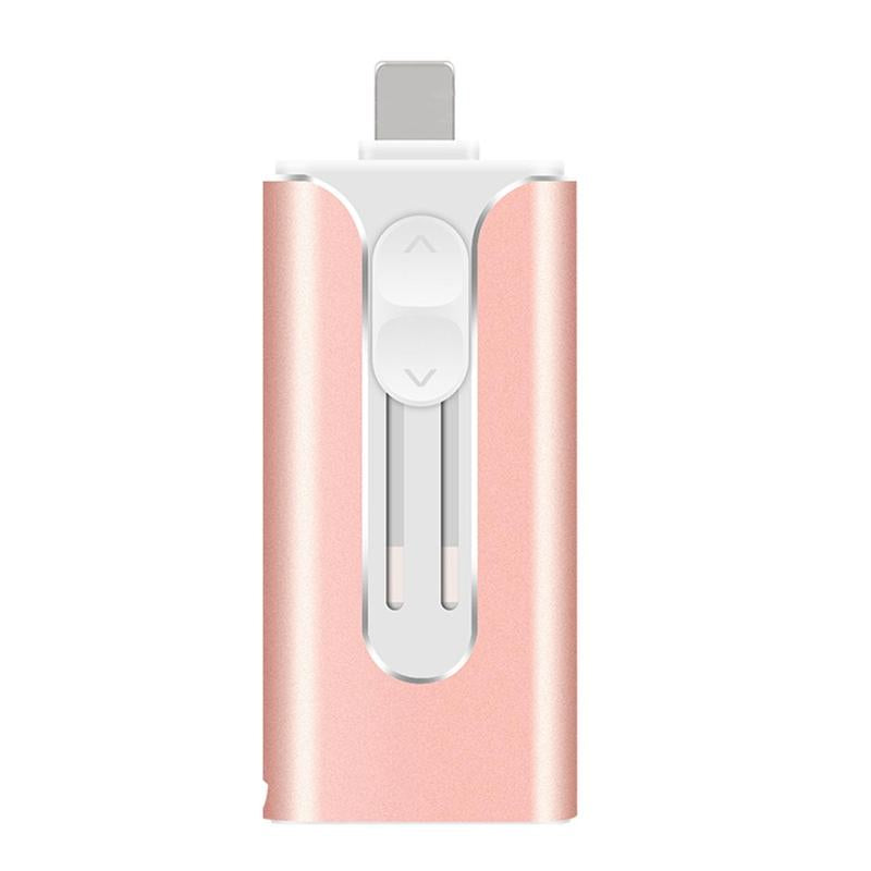 3-In-1 Flash Pen Drive, USB 3.0 Thumb Drive with Type-C Adapter, High Speed USB Flash Drive for Iphone Ipad Android Phone PC