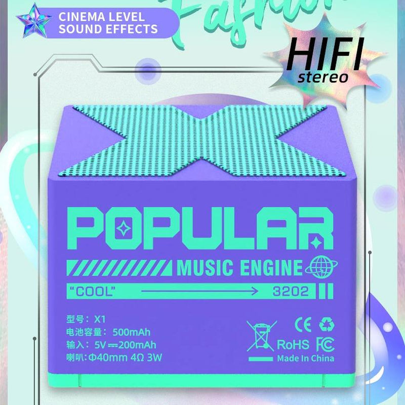 YOYOWAY Mini Wireless Audio Speakers with TWS Pairing,Hands-Free Call, BT5.0, Portable Bluetooth Speaker for Home/Party/Outdoor/Beach, Christmas Gift