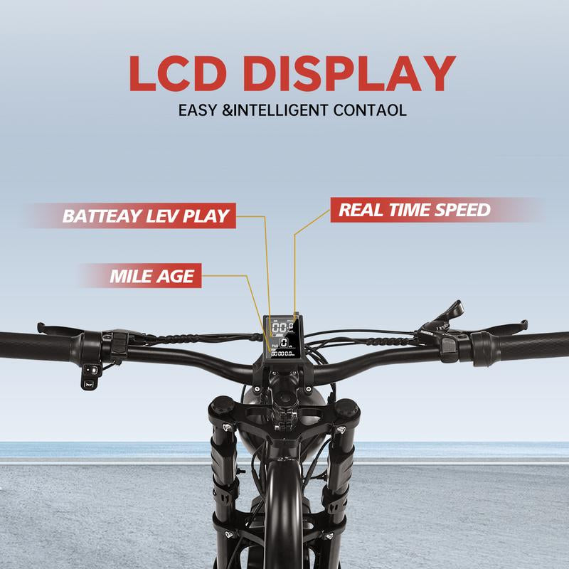 DRIFT.SLIDE 1500W Peak Power Electric Bike for Adults, 28 MPH 60 Miles Electric Moped Style Bike, 48V 20.8 Ah UL 2849 Removable Battery, 7 Speed 20" All Terrain Fat Tire Ebike (J1) Bicycle Light