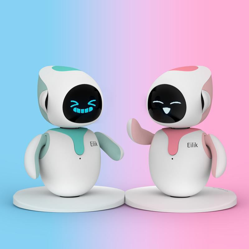 Energize Lab, Cute Robot Eilik Pets Toys with Abundant Emotions, Animations & Mini-Games, Your Perfect Desk Touch Interactive Companion, Holidays & Birthdays Gifts for Girls & Boys