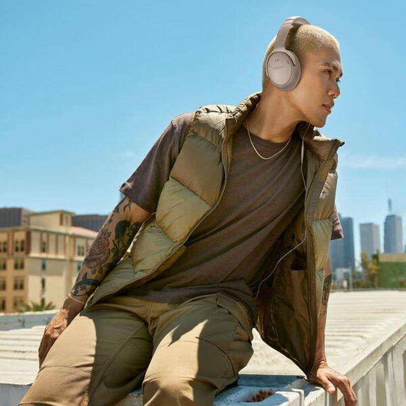 Bose Quietcomfort Headphones - Wireless Bluetooth, Active Noise Cancelling, Over-Ear, Foldable, Charging Case