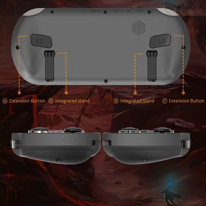 WUDS SF3000 Retro Handheld Game Console, 4.5 Inch IPS Screen Games Machine, Wireless Mini Portable Game Player, Gaming & Consoles for Boy Gift Protection Digital Cyber