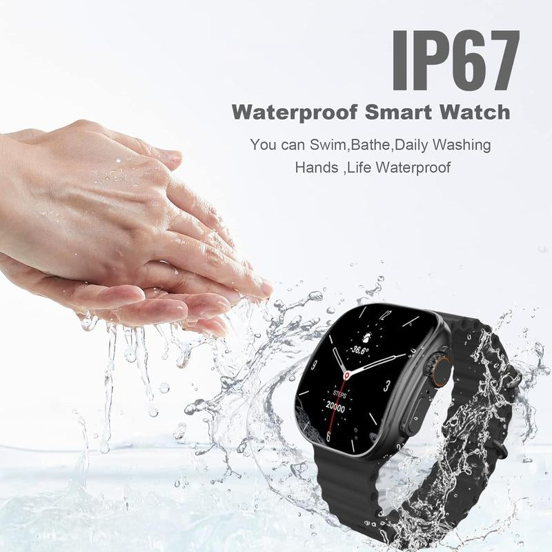 2025 New Multifunctional Men Women'S Smartwatch, 2.2-Inch Smart Watch with Answer/Make Calls/100+ Sports Modes/Message Reminder, IP67 Waterproof Smart Watch for Android Iphone Devices, Fitness Watch, Fall Gift