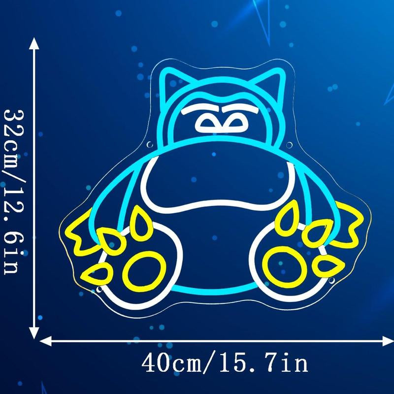 Bulbasaur Neon Signs for Wall Decor, USB Powered for Bedroom Bar Store Birthday Party Man Cave Christmas Supply Gifts