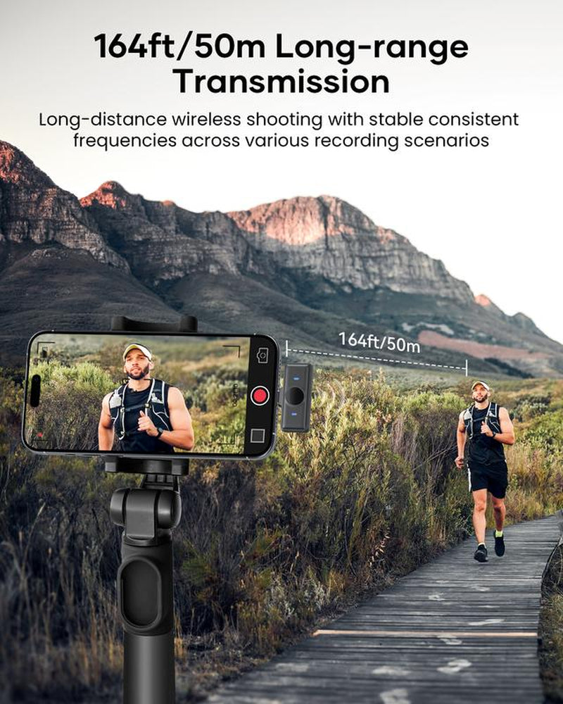 KUKIHO Wireless Lavalier Microphone for Iphone Ipad Android with Charging Case Audio Smartphone Audio Smartphone