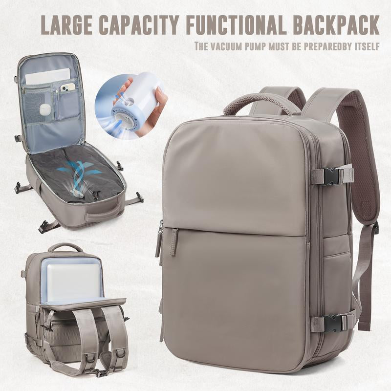 Vacuum Compression Backpack Carry on Travel Backpack for Women Men Airport Backpack Airplane Laptop Backpack Vacuum Travel Bag