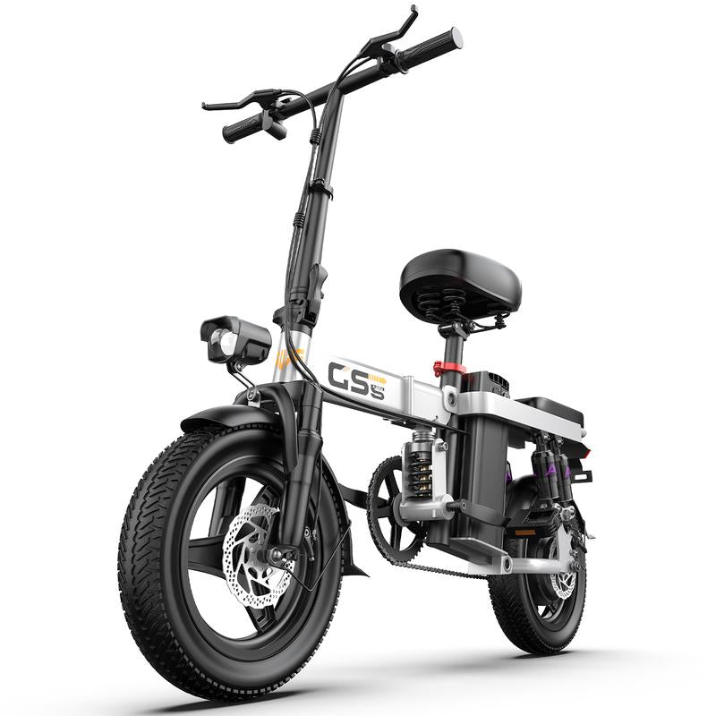 Folding Electric Bike for Adults, 14-Inch Tires, Top Speed of 19 MPH, 48V 15Ah Removable Battery E-Bike
