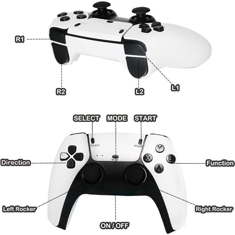 【Plug and Play】Cooinut 20,000+ Retro Gamestick,Plug and Play Videogameconsoles with 2.4G Wireless Controllers,4K Hdml Output.Usb Gaming. Premium Competitive Dual Controllers.Gifts for Friend,Family