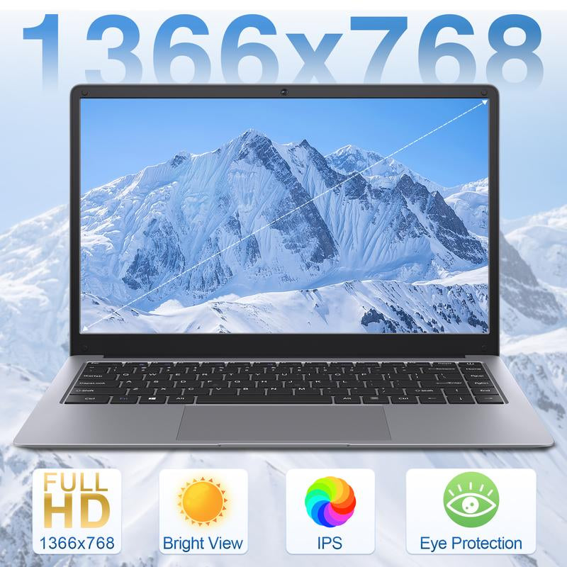 RNRUO 14 Inch Laptop Intel Celeron Processor N3350 6GB RAM 64GB+128GB SSD/64GB+256GB SSD Windows 10 Cpu Fathersdaygift