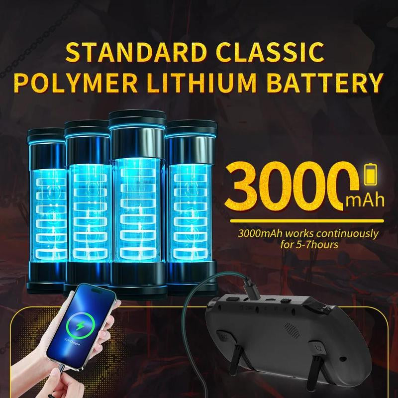 YLW Portable Handheld Game Player, 4.5 Inch IPS Screen Retro Video Game Console, Built-In 20000+ Games for PS1/GBA/SFC, Gaming Stuff, Digital, Durability