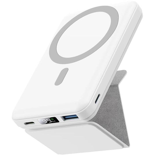 10000Mah Magnetic Wireless Power Bank with Phone Holder, 22.5W PD Fast Charging Portable Charger, Power Bank for for Iphone 15/14/13/Pro/Mini/Pro Max Power Magnetic Power
