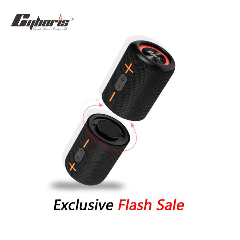 Cyboris S10 2 in 1 Portable Split Bluetooth Speaker Portable Subwoofer, 20W High Volume Stereo, IPX6 Waterproof, Smartphone Audio Cyber Black Home Theater Surround Full Bass Bluetooth Speaker Speaker