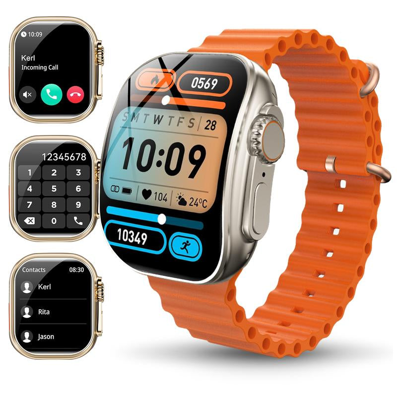 2025 New Multifunctional Men Women'S Smartwatch, 2.2-Inch Smart Watch with Answer/Make Calls/100+ Sports Modes/Message Reminder, IP67 Waterproof Smart Watch for Android Iphone Devices, Fitness Watch, Fall Gift